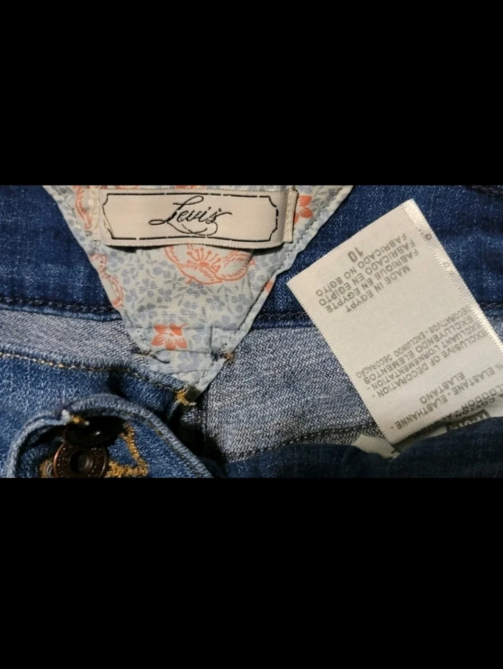Levi's Women's Shorts Size 10 Blue Jean Denim Short Shorts Y2k Tomato Girl - Picture 2 of 4